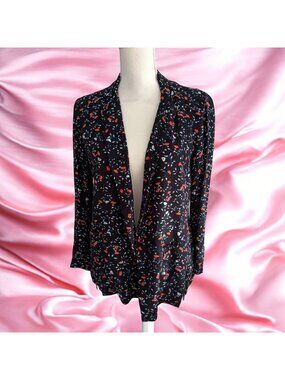 ELLA MOSS Floral Multicolor Jacket Blazer Size Medium